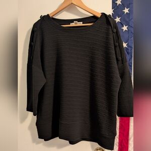 New York Laundry Black Knit Top